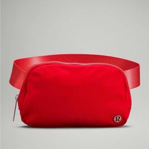 Red LULULEMON Belt Bag